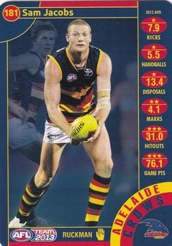 2013 Team Zone AFL Team #181 Sam Jacobs Front